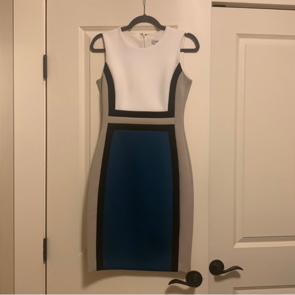 🎉SALE🎉  Calvin Klein Colourblock Dress - Size 2